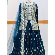 Georgette Designer Embroidery Anarkali Lehenga Party Wear
