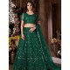 Green Heavy Net Embroidery Designer Bridal Lehenga Choli Readymade Green Heavy Net Embroidery Designer Bridal Lehenga Choli Readymade