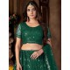 Green Heavy Net Embroidery Designer Bridal Lehenga Choli Readymade Green Heavy Net Embroidery Designer Bridal Lehenga Choli Readymade
