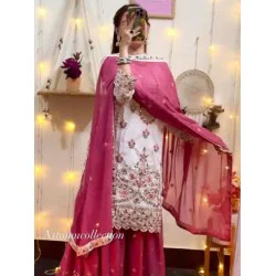 Georgette Silk Stylish Designer Sahara Suit Party Wear