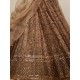 Heavy Net Brown Fancy Embroidery Lehenga Choli Readymade Heavy Net Brown Fancy Embroidery Lehenga Choli Readymade