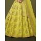 Lemon Green Silk Zari Embroidery Bridal Lehenga Choli Readymade Lemon Green Silk Zari Embroidery Bridal Lehenga Choli Readymade