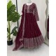Maroon Faux Georgette Designer Embroidered Anarkali Gown With Dupatta Maroon Faux Georgette Designer Embroidered Anarkali Gown With Dupatta