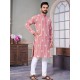 Silk Designer Embroidery Sequence Men's Kurta with Pajama Set