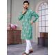 Silk Designer Embroidery Sequence Men's Kurta with Pajama Set