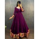 Purple Festival Georgette Sequins Anarkali Gown Purple Festival Georgette Sequins Anarkali Gown