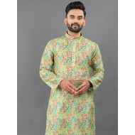 Traditional Designer Men's Kurta with Pajama Set
