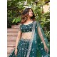 Teal Green Georgette Embroidery Designer Lehenga Choli Readymade Teal Green Georgette Embroidery Designer Lehenga Choli Readymade