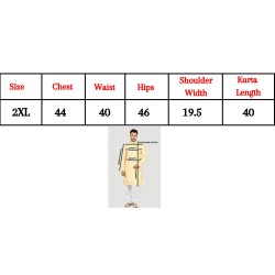 Cotton Embroidery Mirror Work Men Kurta with Pajama Set