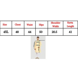 Traditional Designer Printed Men's Kurta with Pajama Set