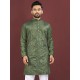 Viscose Silk Embroidery Sequence Work Men Kurta With Pajama Set Viscose Silk Embroidery Sequence Work Men Kurta With Pajama Set