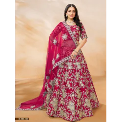Art Silk Heavy Embroidery Designer Red Lehenga Choli Readymade Art Silk Heavy Embroidery Designer Red Lehenga Choli Readymade