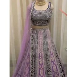 Beautiful Georgette Sequins Designer Wedding Lehenga Choli Readymade