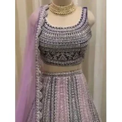 Beautiful Georgette Sequins Designer Wedding Lehenga Choli Readymade