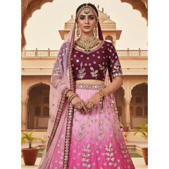 Heavy Beautiful Heavy Embroidery Fancy Net Lehenga Choli Readymade