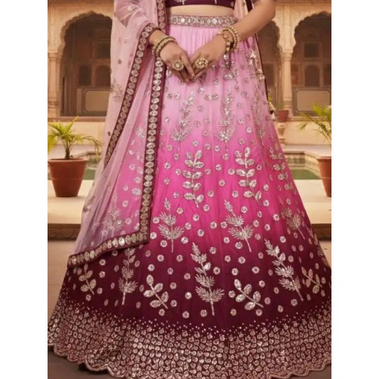 Heavy Beautiful Heavy Embroidery Fancy Net Lehenga Choli Readymade