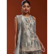 Beautiful Silk Fancy Embroidery Sequins Plazo Suits Sets