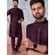 Banglori Silk Men's Kurta with Polo Pant Style Set Banglori Silk Men's Kurta with Polo Pant Style Set