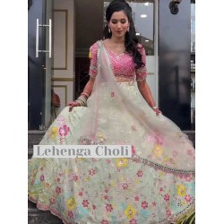 Georgette Heavy Embroidery Sequence Designer Wedding Lehenga Choli Readymade Georgette Heavy Embroidery Sequence Designer Wedding Lehenga Choli Readymade