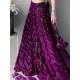Georgette Purple Sequins Wedding Lehenga Choli Readymade Georgette Purple Sequins Wedding Lehenga Choli Readymade