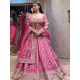 Pink Georgette Sequins Designer Wedding Lehenga Choli Readymade Pink Georgette Sequins Designer Wedding Lehenga Choli Readymade