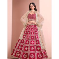 Red Silk Embroidery Designer Bridal Lehenga Choli Readymade