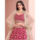 Red Silk Embroidery Designer Bridal Lehenga Choli Readymade