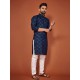 Soft Cotton Sequence Embroidery Men's Kurta with Pajama Set