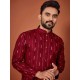 Soft Cotton Sequence Embroidery Men's Kurta with Pajama Set
