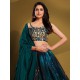 Silk Organza Blue Latest Embroidered Lehenga Choli Readymade Silk Organza Blue Latest Embroidered Lehenga Choli Readymade