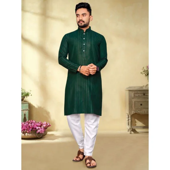 Pure cotton fancy Men Kurta with Pajama Set Large Pure cotton fancy Men Kurta with Pajama Set Large