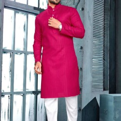 Pure Cotton Fancy Men Kurta with Pajama Set 2XL