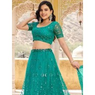 Beautiful Embroidery Dori Sequence Fancy Lehenga Choli Readymade
