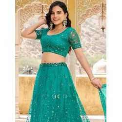Beautiful Embroidery Dori Sequence Fancy Lehenga Choli Readymade