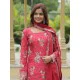Chinnon Printed Embroidery Sequence Readymade Salwar Suit