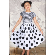 Stretchable Lycra New Stylish Fancy Girl Western T-shirt and Skirt Sets